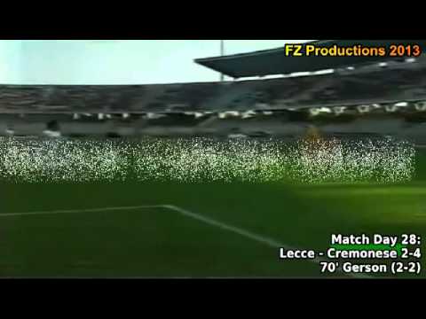 Serie A 1993-1994, day 28 Lecce - Cremonese 2-4 (Gerson goal)