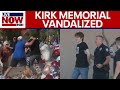 Man Arrested For Vandalizing Charlie Kirk Memorial LiveNOW From FOX