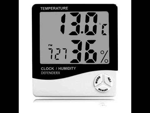 Digital Temperature And Humidity Meter Monitor -DefenderX  - REVIEW