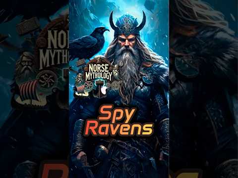 Odin’s Ravens: How Huginn and Muninn Spied for the Allfather! 🦅 #norse #myths #didyouknow