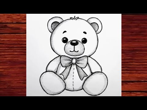 Teddy Bear Drawing Easy Tutorial Step By Step || Easy Drawing For Beginners