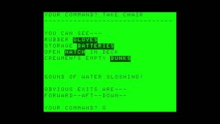 Nuclear Submarine Adventure (longplay) for the TRS-80 CoCo