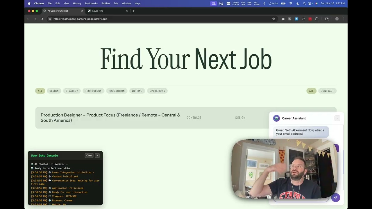 Video thumbnail for AI-Powered Careers Chatbot