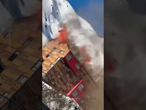 Fire breaks out at Chile ski resort  | AJ #shorts