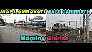 preview picture of video 'A Day With Offlink Trains|| Garibrath And Amravati - WAP1 And WAG9 Visit's Jabalpur || I.R - IRFCA'