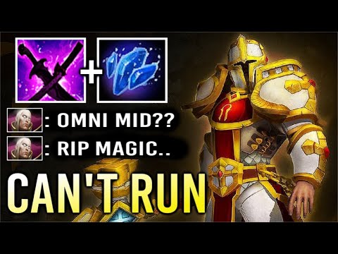 SUPER CARRY Shard Omniknight vs Invoker Mid 2 Sec Delete All Imba Pure Damage Can't Run Dota 2