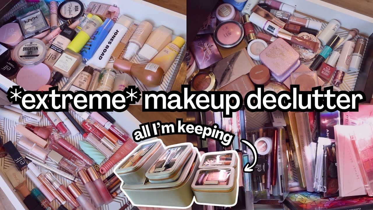 My biggest makeup declutter EVER 🫢