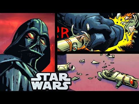 DARTH VADER DESTROYS HIS NEW RED LIGHTSABER!!(CANON) - Star Wars Comics Explained