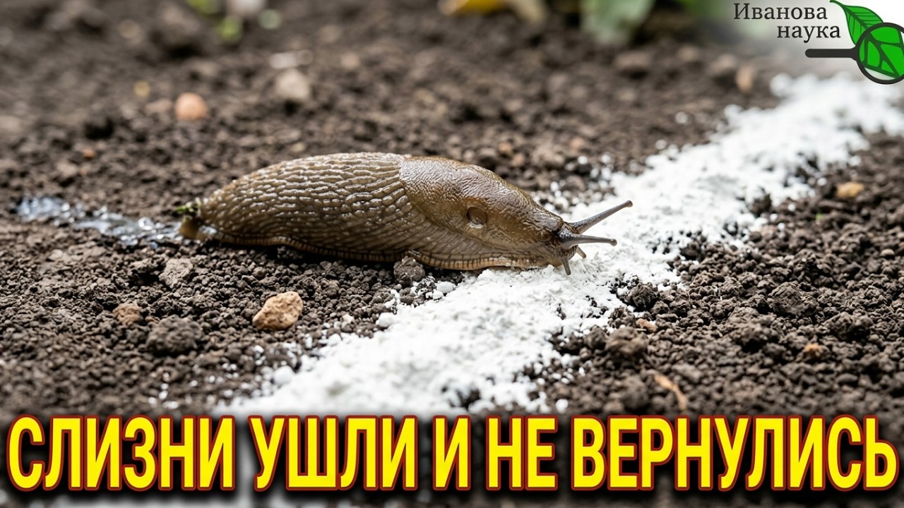 🐌 СЛИЗНИ СБЕГУТ С УЧАСТКА НАВСЕГДА! Один стакан этого средства осенью и нет 