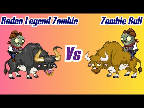 Plants vs Zombies 2 Battle Rodeo Legend Zombie vs Zombie Bull