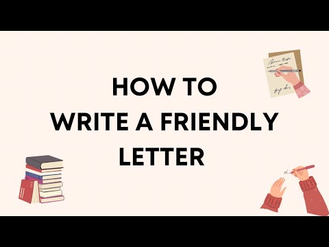 How to Write a Friendly Letter | Letter Writing | Teach How To Write a Letter Easily