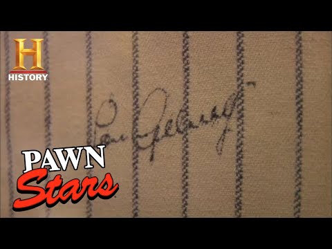 Pawn Stars: LOWBALL OFFER for Lou Gehrig Signed Baseball Jersey (Season 2) | History