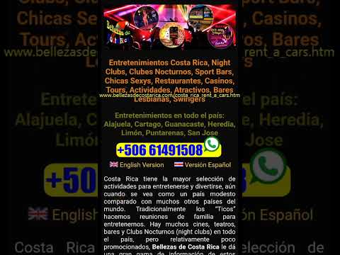 Entretenimientos Costa Rica Pérez Zeledón Alajuela Cartago Guanacaste Heredia Limón Puntarenas SJ