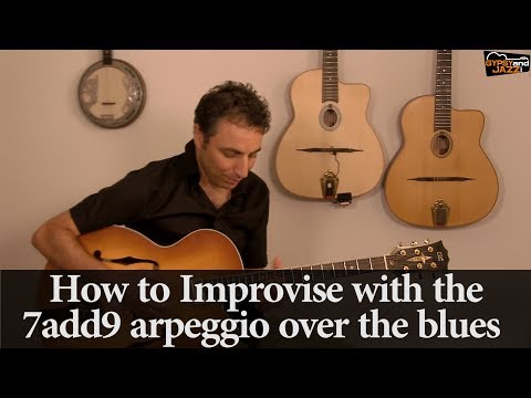 How to Improvise over the Blues - Half-diminished  Arpeggio and Trill Ornaments - free lesson