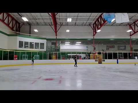 01-25-2021 Forward outside three turn, backward outside edge hold, backward crossovers practice