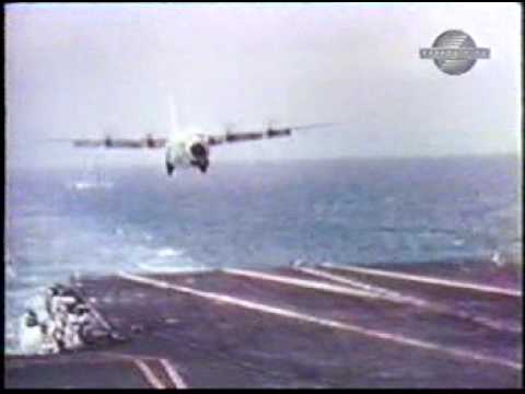 USS Forrestal C-130 Hercules Carrier Landing Trials Video
