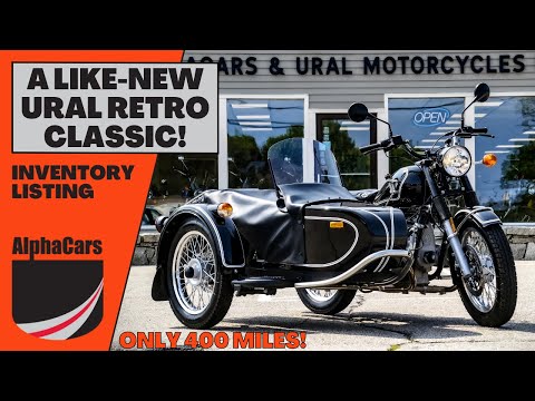 Museum Quality 2018 Ural Retro Classic in Black Gloss with ONLY 400 Miles!