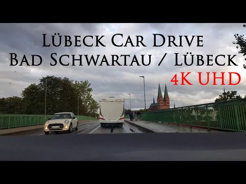 Lübeck, Germany, Car Drive - Bad Schwartau / Lübeck [UHD 4K[