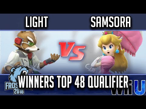 Frostbite 2018 Smash 4 Singles  WINNERS TOP 48 QUALIFIER - MVG | Light (Fox) vs  Samsora (Peach)