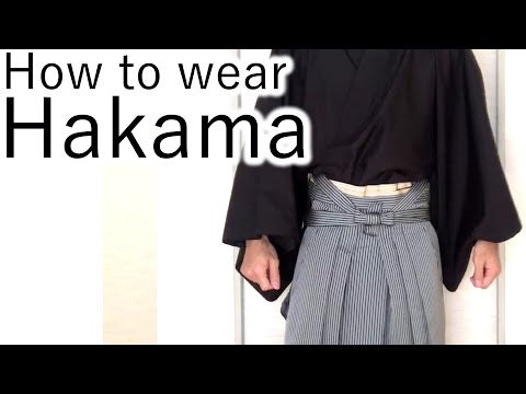 How to wear Hakama
