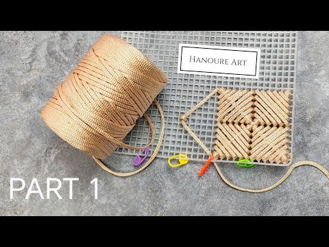 EASY PLASTIC CANVAS BAG TUTORIAL FOR BEGINNERS / HOW TO MAKE PLSTIC CANVAS BAG