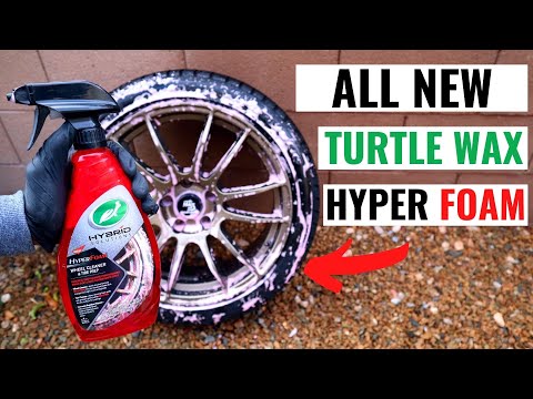 ALL NEW 2022 & REALLY FOAMY! | Turtle Wax Hybrid Solutions Hyper Foam Wheel Cleaner & Tire Prep