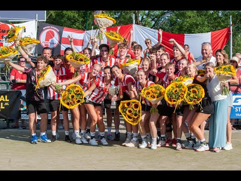NK finale korfbalvereniging Fortuna/Ruitenheer A1 tegen DVO A1 op 21 juni 2025.