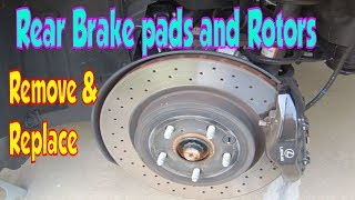 Rear brake pads and rotors change. Lexus IS300