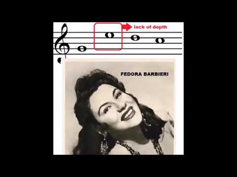 Why Fedora Barbieri didn't have great high notes