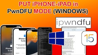 New iPwnder iOS 15 Windows | Put iPhone/iPad/iPod in Pwndfu mode Windows| Checkra1n Checkm8 BootRom