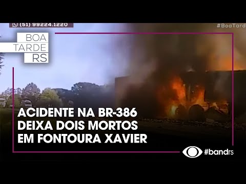 Acidente na BR-386 deixa dois mortos em Fontoura Xavier