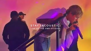 Justin Bieber - Stay (Acoustic) Live at the OBB Studios with The Kid Laroi