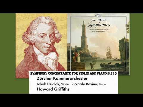 Ignace (Ignaz) Joseph Pleyel:  Sinfonia Concertante in F Major for Violin and Piano, Ben.115
