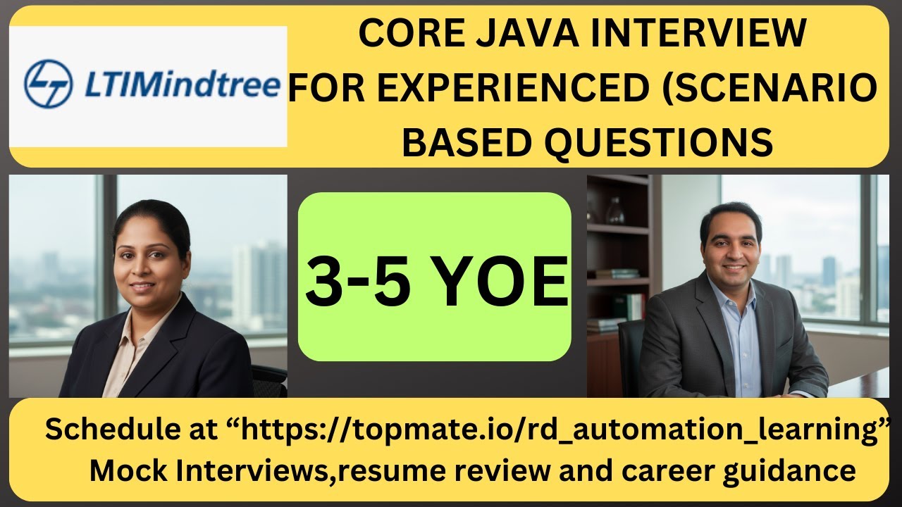 Java Interview Experience at LTI Mindtree | Real-Time Questions & Answer
