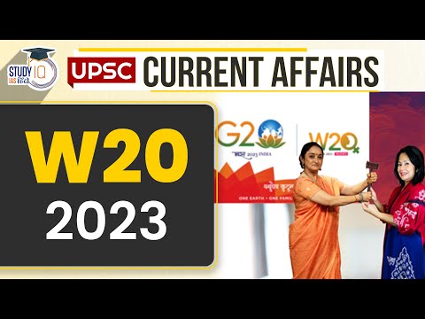 W20 (Women-20) 2023  | Daily Current Affairs | Current Affairs In Hindi | UPSC PRE 2023 |