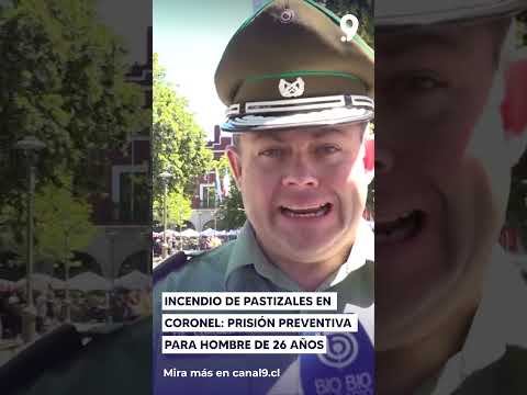 Incendio de pastizales en Coronel    prisión preventiva para hombre de 26 años