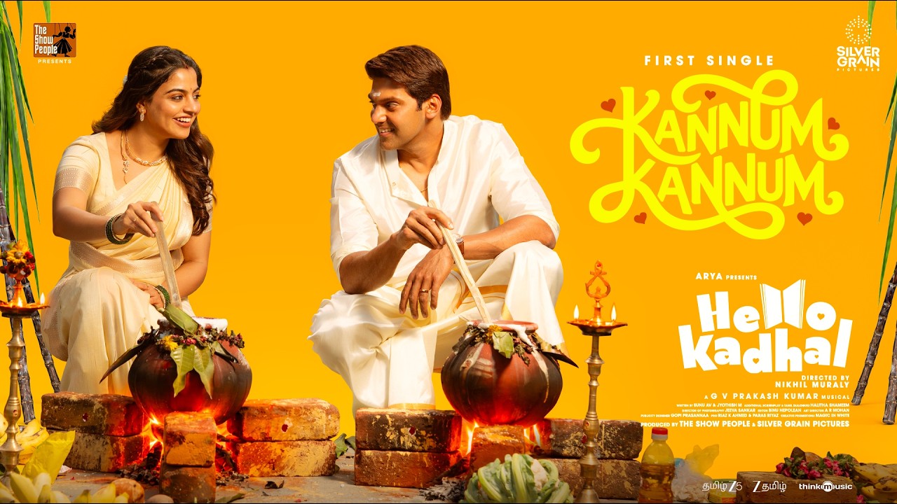 Kannum Kannum - Video Song | Hello Kadhal | Arya | Nikhila Vimal | Nikhil Muraly | G.V. Prakash
