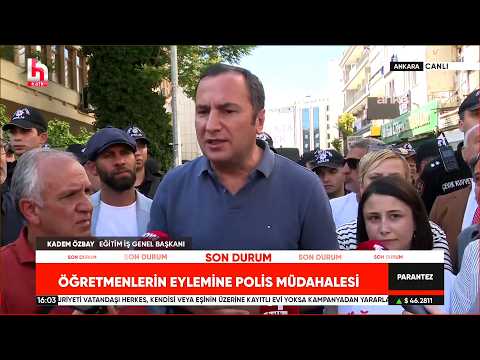 Eğitim-İş Genel Başkanı Kadem Özbay - Öğretmenlere Polis Müdahelesi - Halk TV