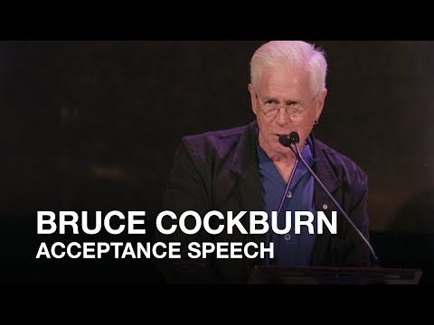 Bruce Cockburn acceptance speech | 2017 Canadian Songwriters Hall of Fame