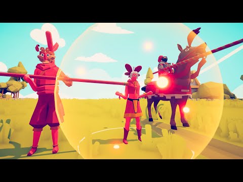 Jouster & Celestial Aegis & Monkey King vs 3x EVERY UNIT - Totally Accurate Battle Simulator