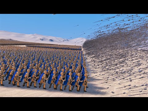 10,000 RPM Full Auto Archer VS 70.000 GOLDEN KNIGHTS - Ultimate Epic Battle Simulator UEBS