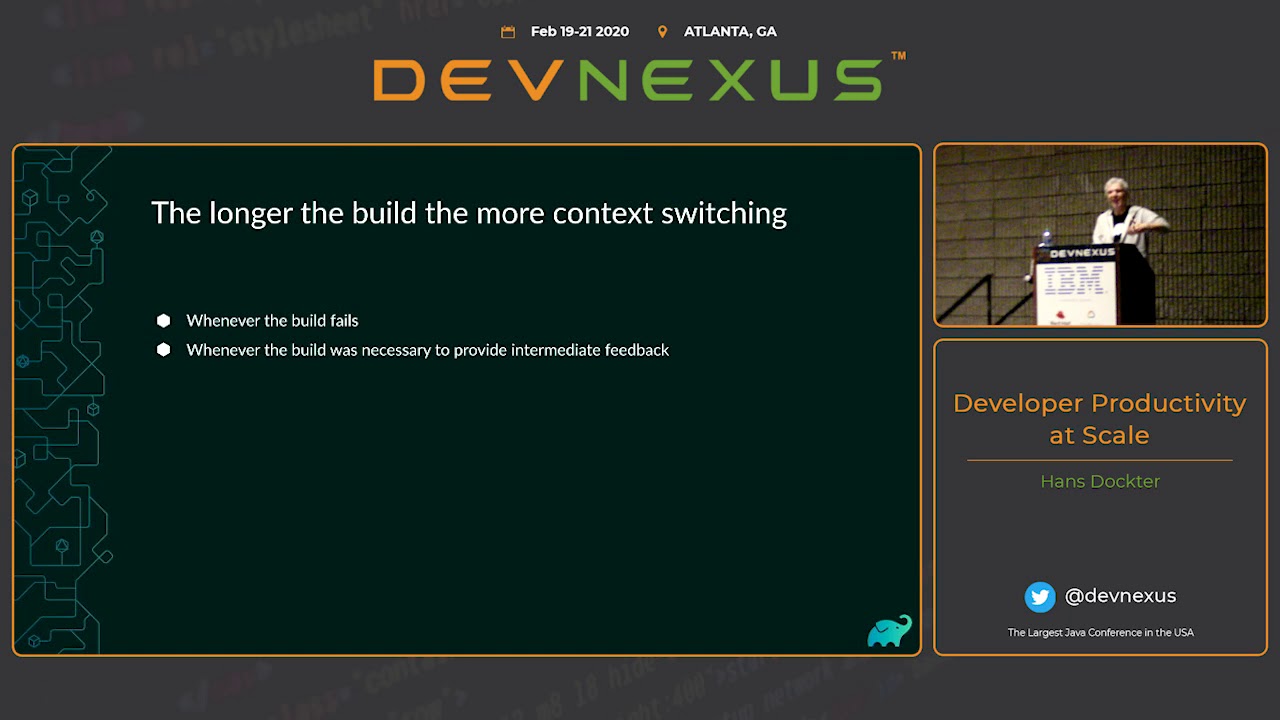 Devnexus 2020   Developer Productivity at Scale   Hans Dockter