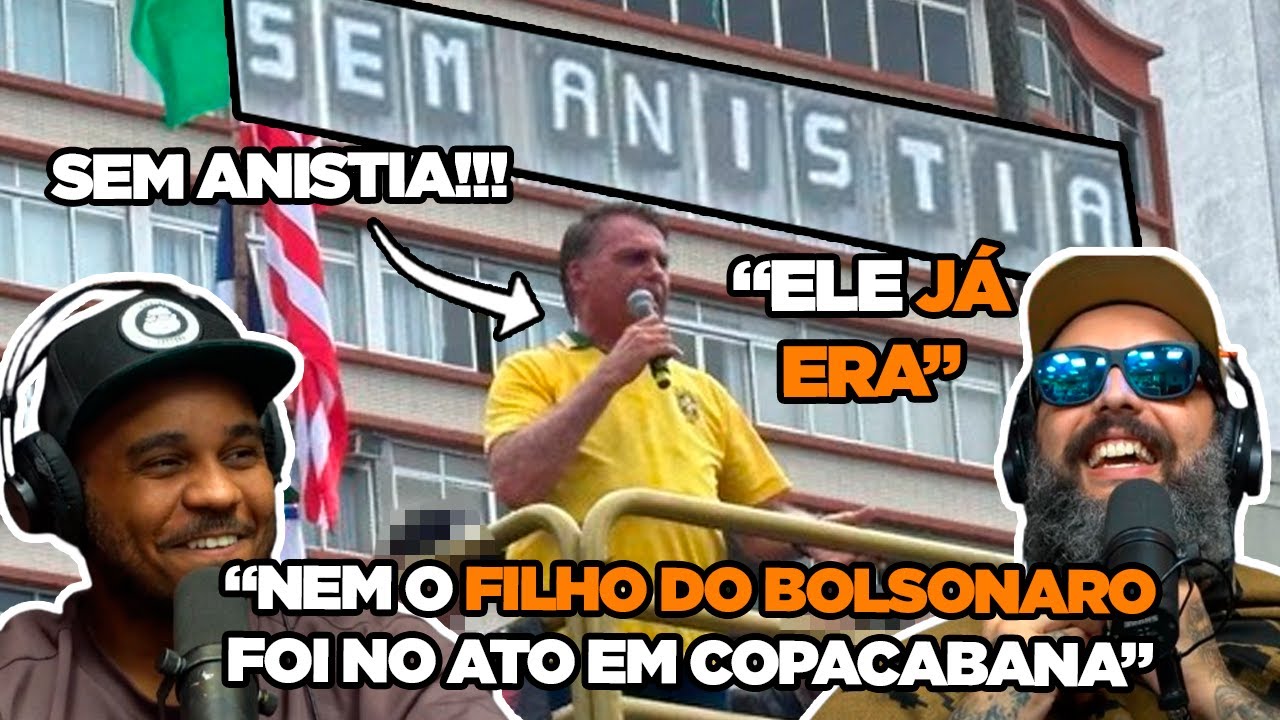 BOLSONARO PASSA VERGONHA COM ATO QUASE VAZIO EM COPACABANA