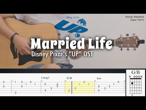 Married Life - Disney Pixar's "UP" OST | Fingerstyle Guitar | TAB + Chords