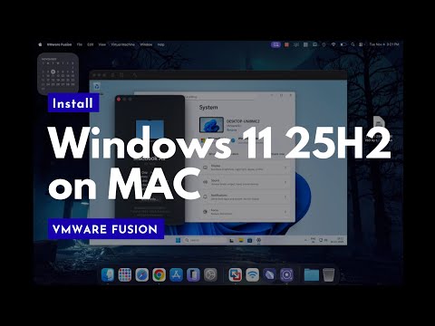 Install Windows 11 25H2 on MAC (FAST & EASY) - VMware Fusion Guide