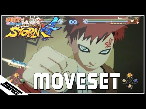 Naruto Ultimate Ninja Storm 4 - PTS Gaara COMPLETE Moveset