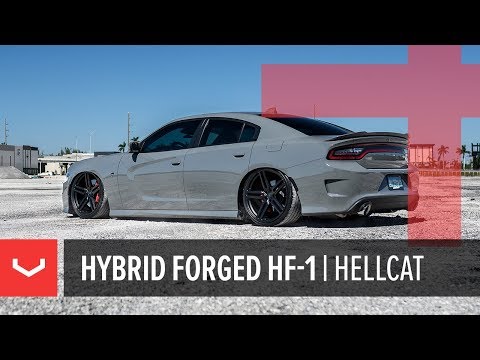 Vossen Hybrid Forged HF-1 Wheel | Dodge Charger Hellcat | Satin Black