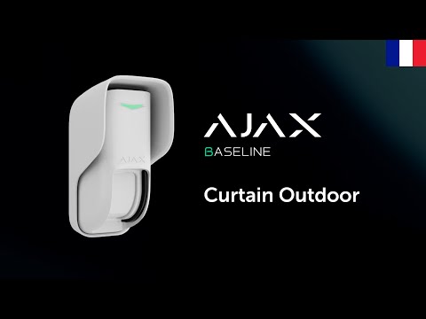 ⚫ Curtain Outdoor Ajax | Détecteur de rideaux à double technologie pour la protection périmétrique
