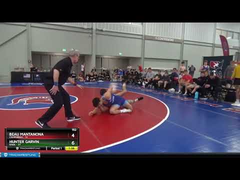152 Lbs Round 1 (8 Team) - Beau Mantanona, California Vs Hunter Garvin, Iowa D76f