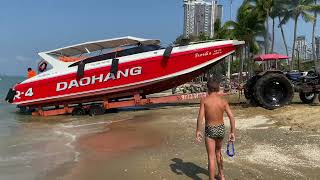 Sea Tractor and Ocean Boat